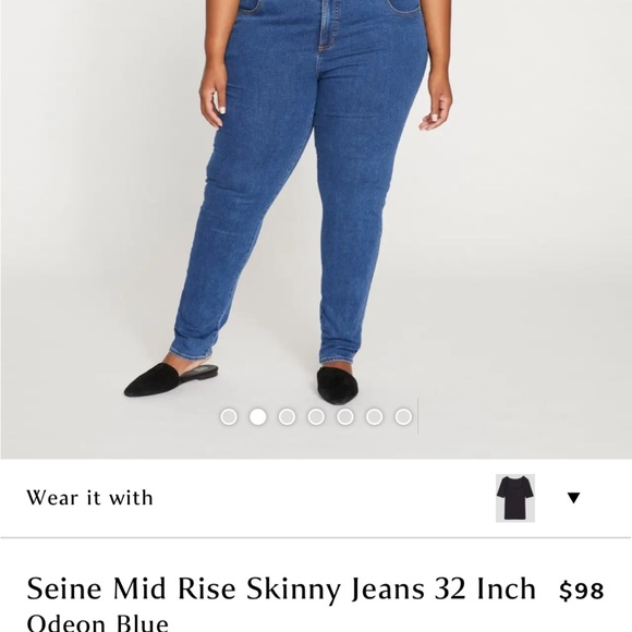 Universal Standard Mid Rise Skinny Jeans - Picture 2 of 5